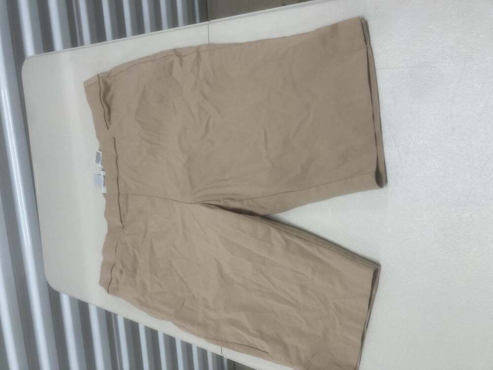 Ellos Mid-Rise Stretch Chino 4-Pocket Bermuda Shorts - 34, New Khaki : ,